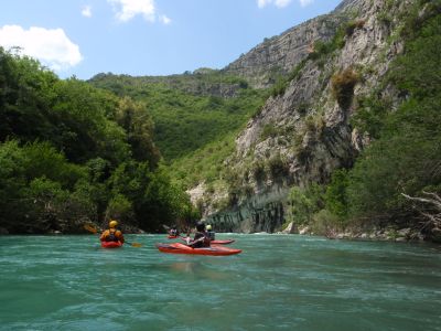 Start in den Canyon der Cijevna