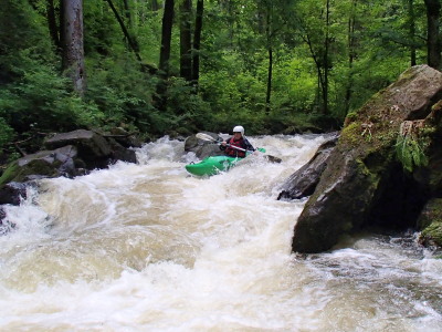 Beim Wasserfall der Stropnice